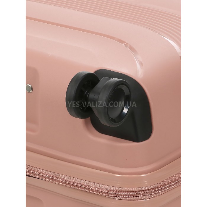 Чемодан большой L полипропилен пудра 74х49х29/95л/3.9кг/Worldline 288, фото 9