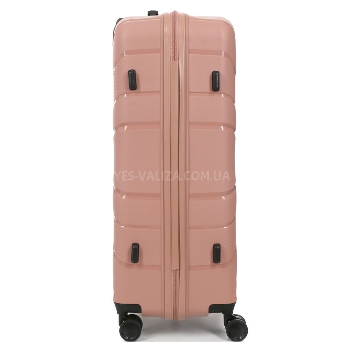 Валіза велика L поліпропілен пудра 74х49х29см/95л/3.9кг/Worldline 288, фото 5