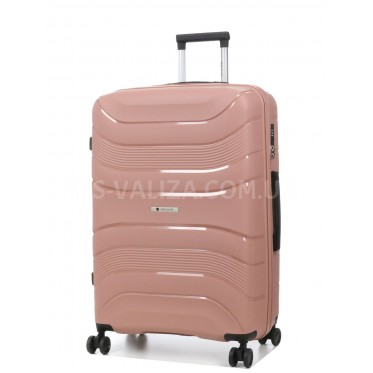 Валіза велика L поліпропілен пудра 74х49х29см/95л/3.9кг/Worldline 288