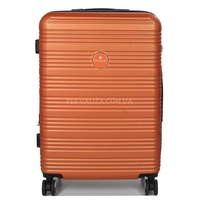 Чемодан Франция большой L оранж 75х52х31+5см/115л/4.3кг/Worldline 805, фото 2