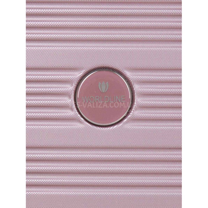 Чемодан ручная кладь XS пудра 45х35х20(+5)см/30л/2.5кг/Worldline 805, фото 10