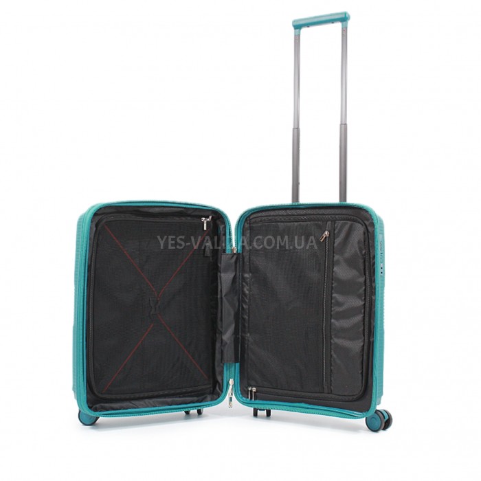 Валіза ручна поклажа S поліпропілен синя 55х40х25+5/54л/3кг/Airtex, фото 10