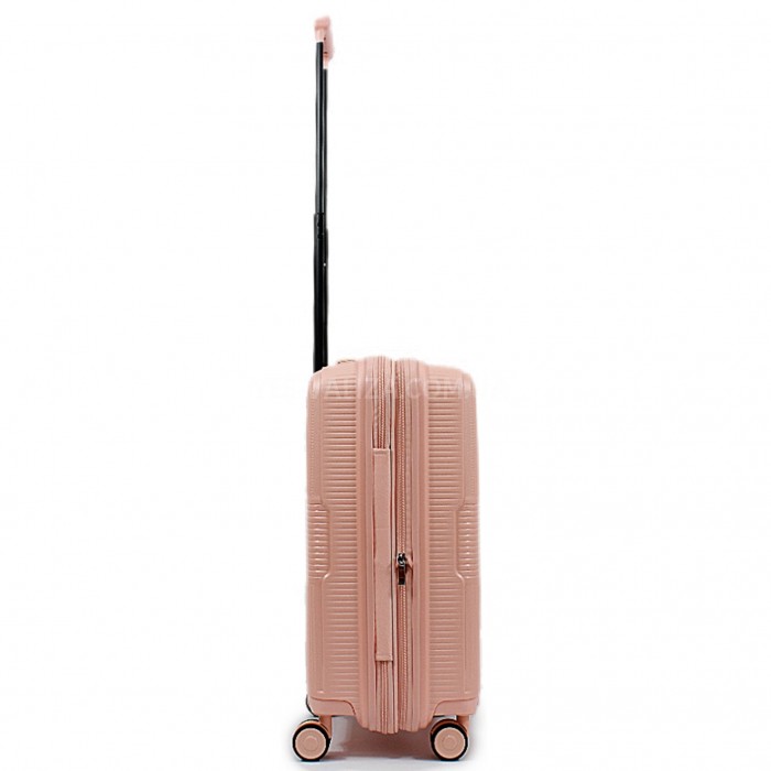Валіза ручна поклажа S поліпропілен рожева 55х40х25+5/54л/3кг/Airtex, фото 5