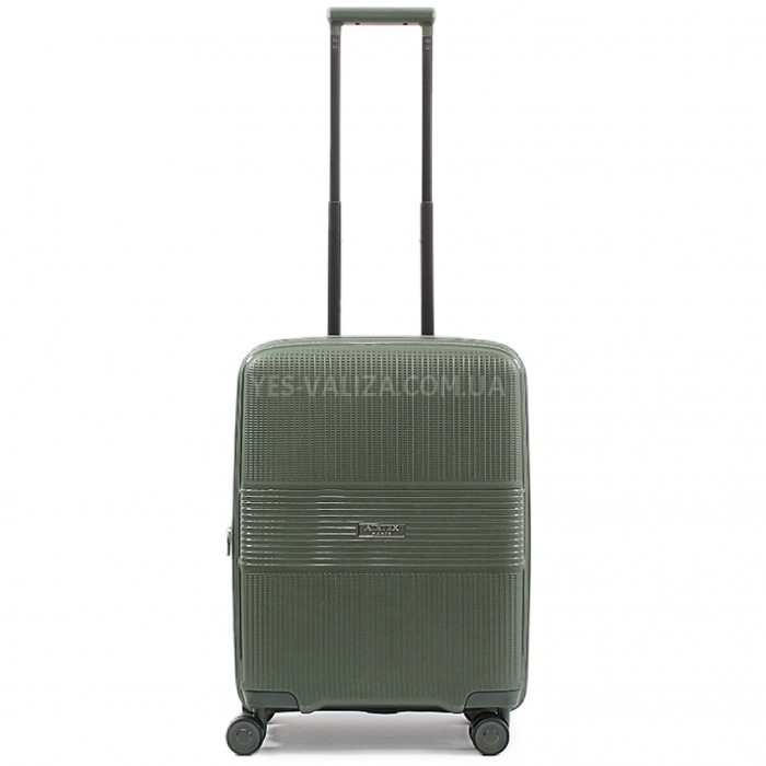 Чемодан ручная кладь S полипропилен зелёный 55х40х25+5/54л/3кг/Airtex, фото 2