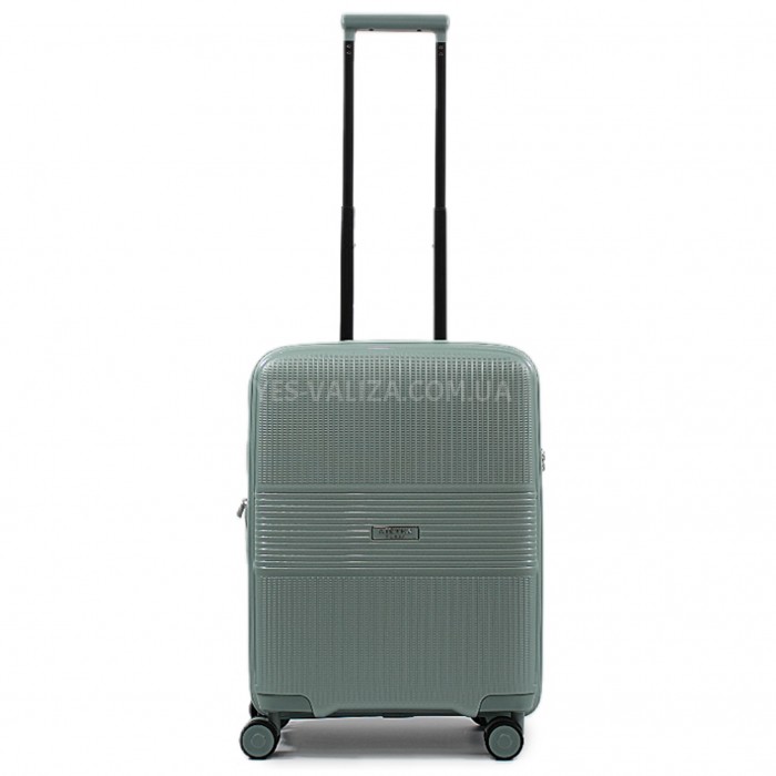 Чемодан ручная кладь S полипропилен оливка 55х40х25+5/54л/3кг/Airtex, фото 2