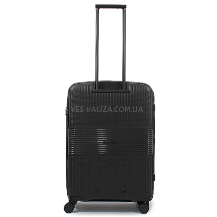 Валіза середня M поліпропілен чорна 67х47х30+5/88л/3.6кг/Airtex 251, фото 3