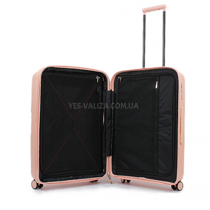 Валіза середня M поліпропілен рожева 67х47х30+5/88л/3.6кг/Airtex 251, фото 10