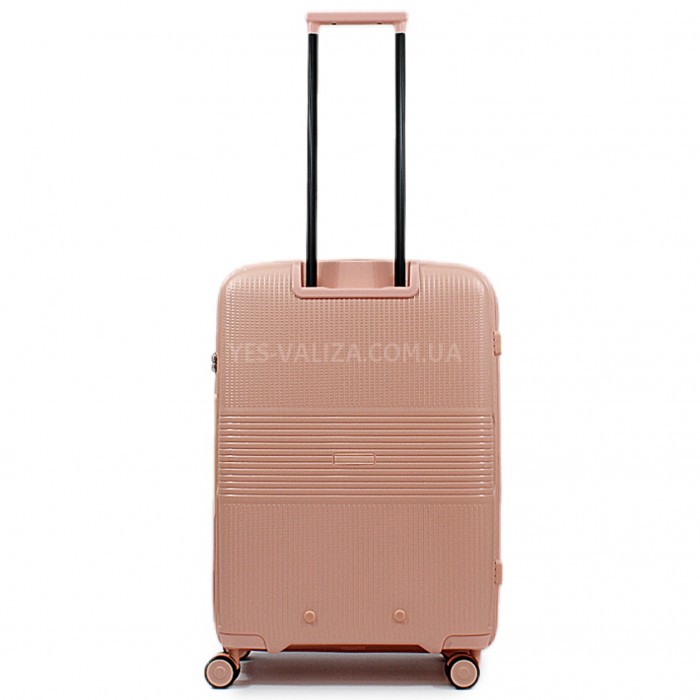 Чемодан средний M полипропилен розовый 67х47х30+5/88л/3.6кг/Airtex 251, фото 3