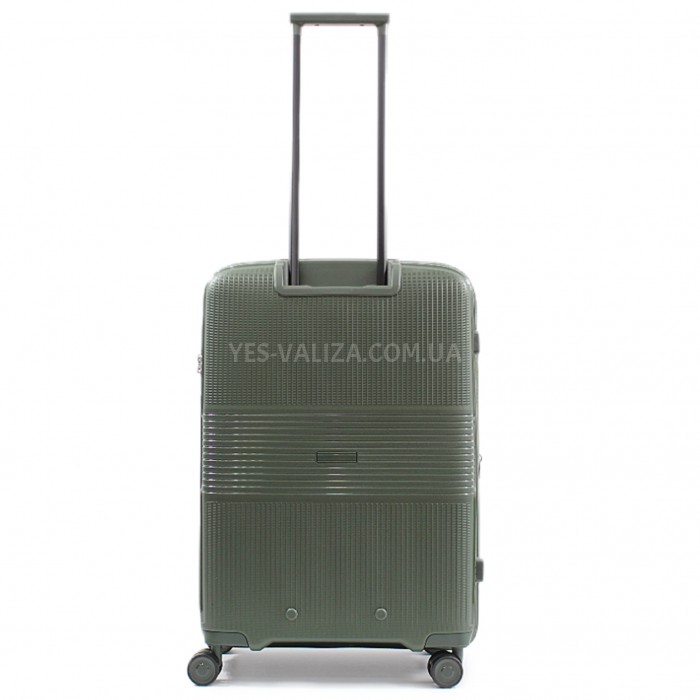 Чемодан средний M полипропилен зелёный 67х47х30+5/88л/3.6кг/Airtex 251, фото 3