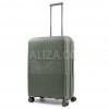 Валіза середня M поліпропілен зелена 67х47х30+5/88л/3.6кг/Airtex 251, фото 11