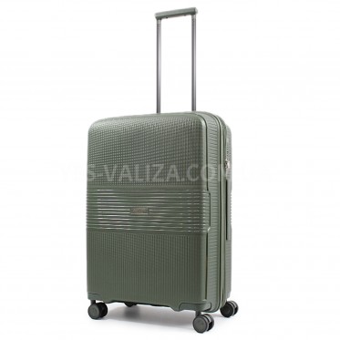 Чемодан средний M полипропилен зелёный 67х47х30+5/88л/3.6кг/Airtex 251