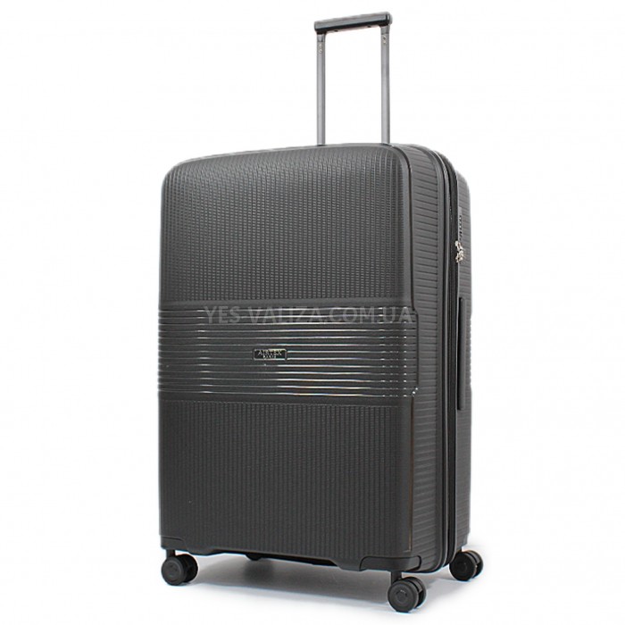 Валіза велика L поліпропілен чорна 77х53х33+5/133л/4.3кг/Aitex 251, фото 1