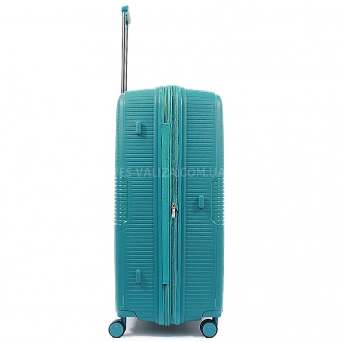 Чемодан большой L полипропилен синий 77х53х33+5/133л/4.3кг/Airtex 251, фото 5