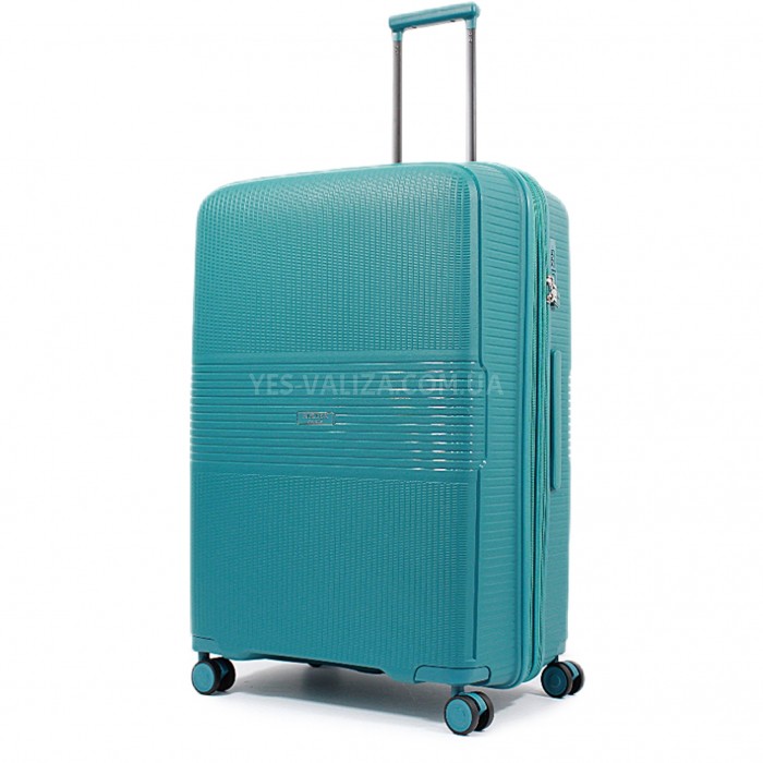 Валіза велика L поліпропілен синя 77х53х33+5/133л/4.3кг/Aitex 251, фото 1