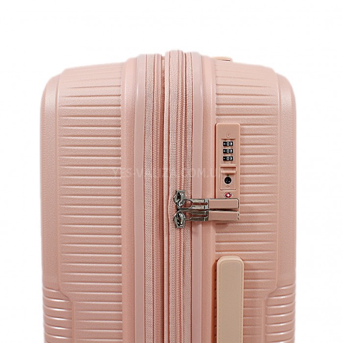 Валіза велика L поліпропілен рожева 77х53х33+5/133л/4.3кг/Aitex 251, фото 8