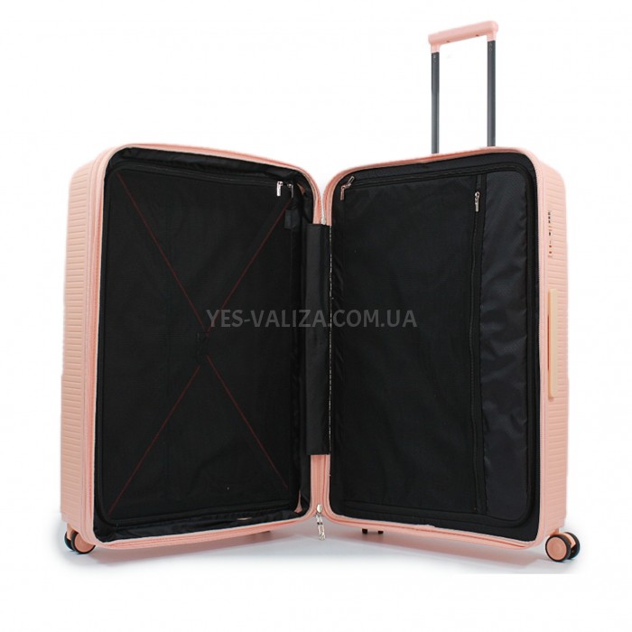 Чемодан большой L полипропилен розовый77х53х33+5/133л/4.3кг/Airtex 251, фото 10