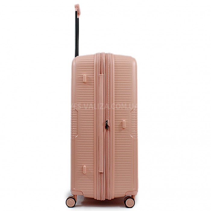 Валіза велика L поліпропілен рожева 77х53х33+5/133л/4.3кг/Aitex 251, фото 5