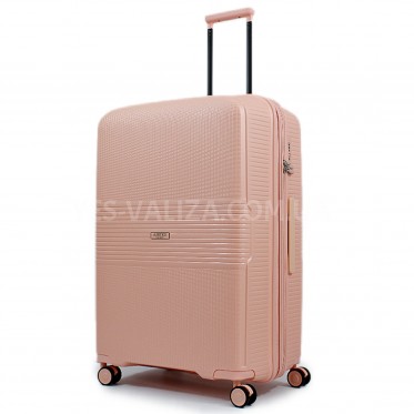 Чемодан большой L полипропилен розовый77х53х33+5/133л/4.3кг/Airtex 251