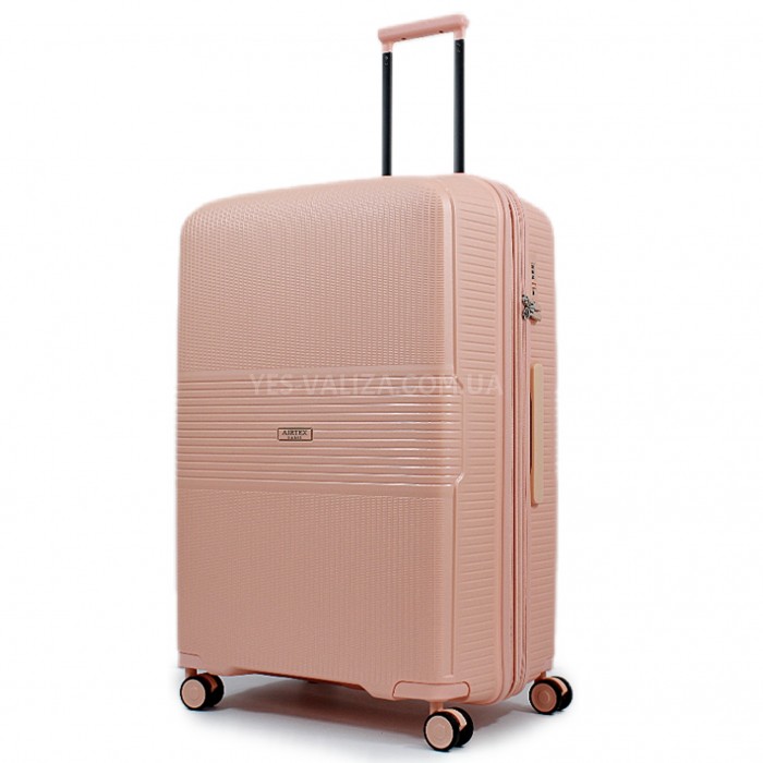Чемодан большой L полипропилен розовый77х53х33+5/133л/4.3кг/Airtex 251, фото 1