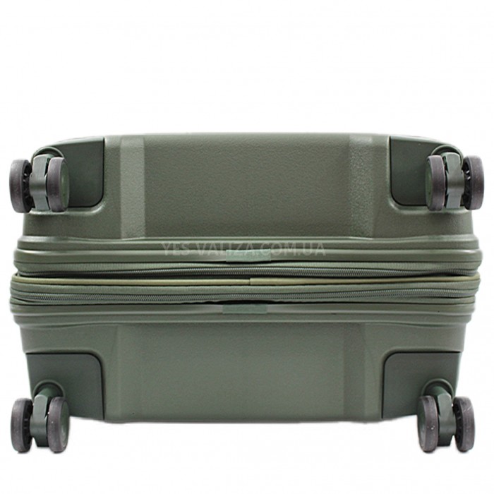 Валіза велика L поліпропілен зелена 77х53х33+5/133л/4.3кг/Aitex 251, фото 7