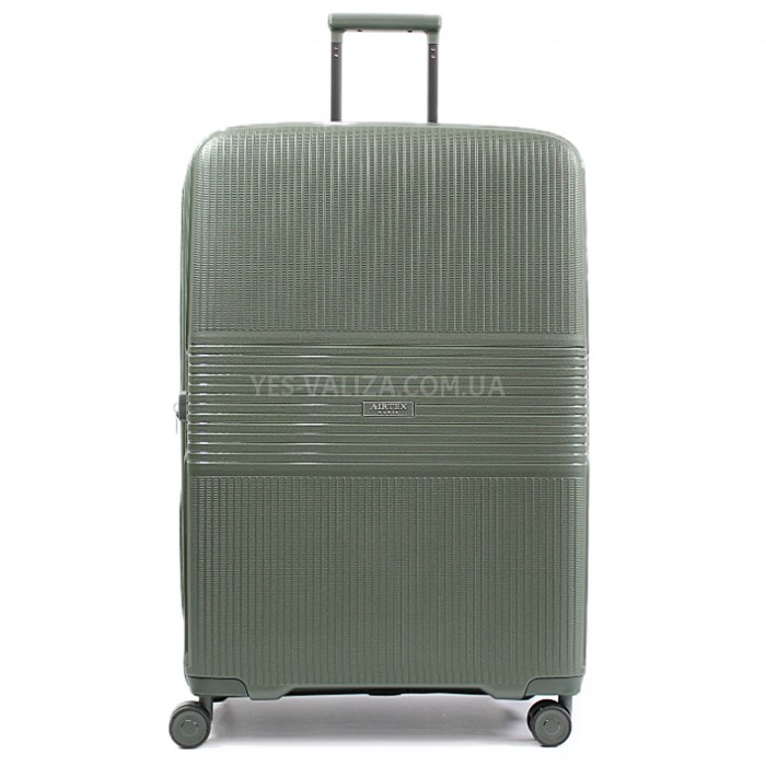 Валіза велика L поліпропілен зелена 77х53х33+5/133л/4.3кг/Aitex 251, фото 2