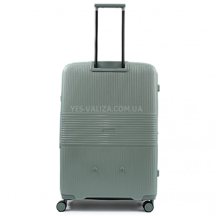 Валіза велика L поліпропілен оливка 77х53х33+5/133л/4.3кг/Aitex 251, фото 3