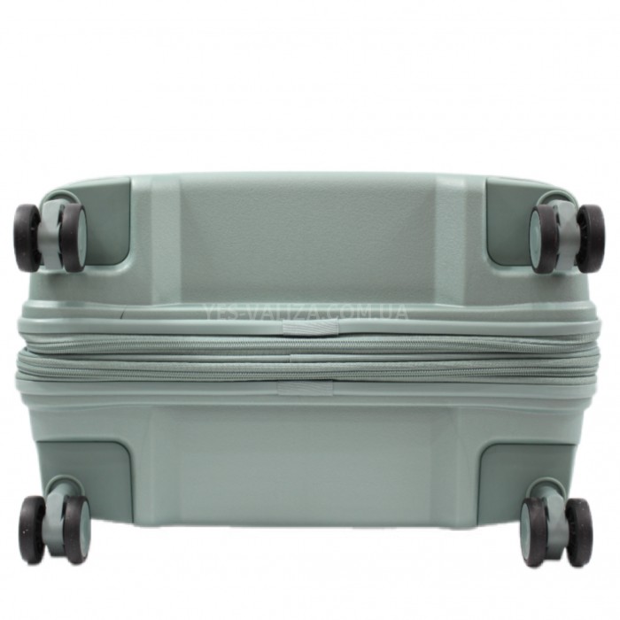 Валіза велика L поліпропілен оливка 77х53х33+5/133л/4.3кг/Aitex 251, фото 7