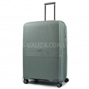 Чемодан большой L полипропилен оливка 77х53х33+5/133л/4.3кг/Airtex 251