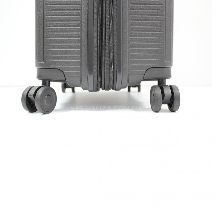 Набор чемоданов Франция (L M S-3шт) полипропилен чёрный/Airtex 251, фото 7