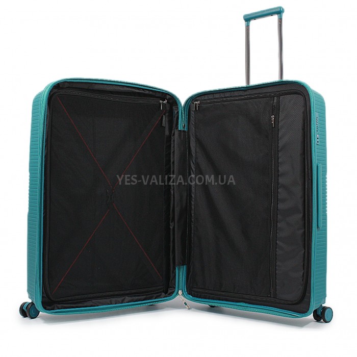 Набір валіз Франція (L M S-3шт) поліпропілен синій/Airtex 251, фото 8