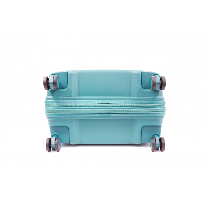 Набір валіз Франція (L M S-3шт) поліпропілен синій/Airtex 251, фото 6