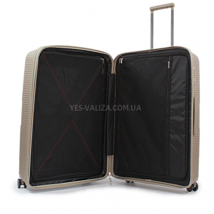Набор чемоданов Франция (L M S-3шт) полипропилен шампань/Airtex 251, фото 8