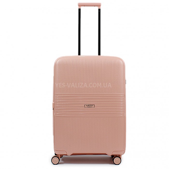 Набор чемоданов Франция (L M S-3шт) полипропилен розовый/Airtex 251, фото 3