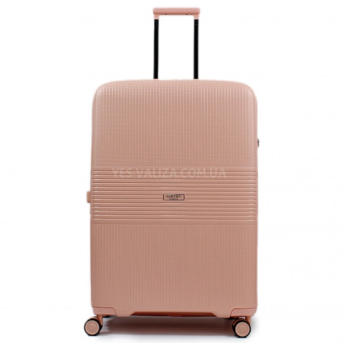 Набір валіз Франція (L M S-3шт) поліпропілен рожевий/Airtex 251, фото 2