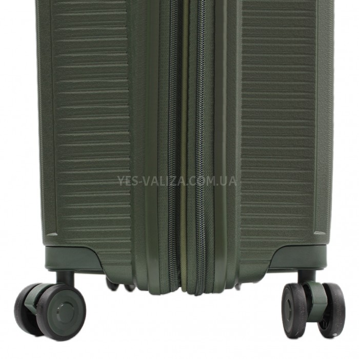 Набор чемоданов Франция (L M S-3шт) полипропилен зелёный/Airtex 251, фото 9