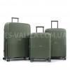 Набор чемоданов Франция (L M S-3шт) полипропилен зелёный/Airtex 251, фото 12