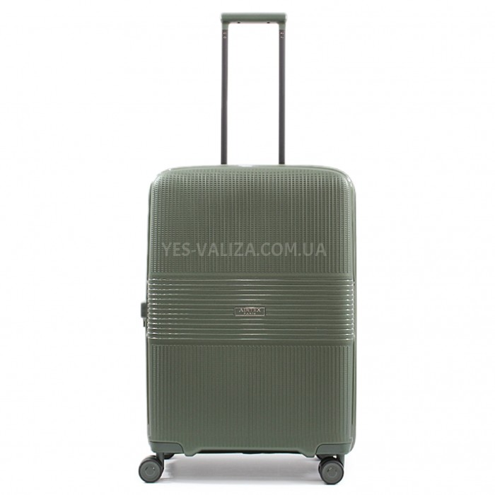 Набор чемоданов Франция (L M S-3шт) полипропилен зелёный/Airtex 251, фото 4