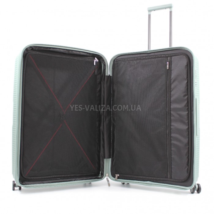 Набір валіз Франція (L M S-3шт) поліпропілен оливка/Airtex 251, фото 8