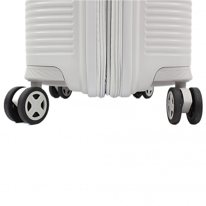 Набор чемоданов Франция (L M S-3шт) полипропилен серый/Airtex 252, фото 8