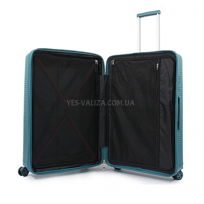 Набір валіз Франція (L M S-3шт) поліпропілен синій/Airtex 252, фото 9