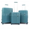 Набор чемоданов Франция (L M S-3шт) полипропилен синий/Airtex 252, фото 10