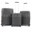Набір валіз Франція (L M S-3шт) поліпропілен чорний/Airtex 252, фото 10