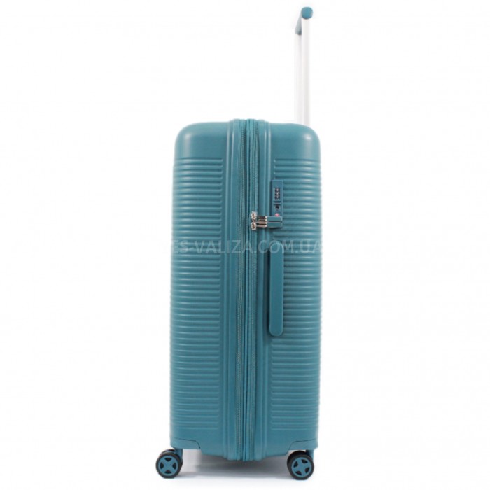 Валіза велика L поліпропілен синя 78х54х32+5/124л/4.8кг/Airtex 252, фото 4