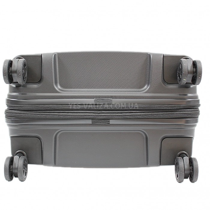 Валіза велика L поліпропілен чорна 78х54х32+5/124л/4.8кг/Airtex 252, фото 7