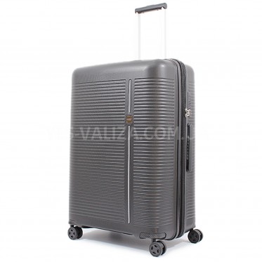 Валіза велика L поліпропілен чорна 78х54х32+5/124л/4.8кг/Airtex 252