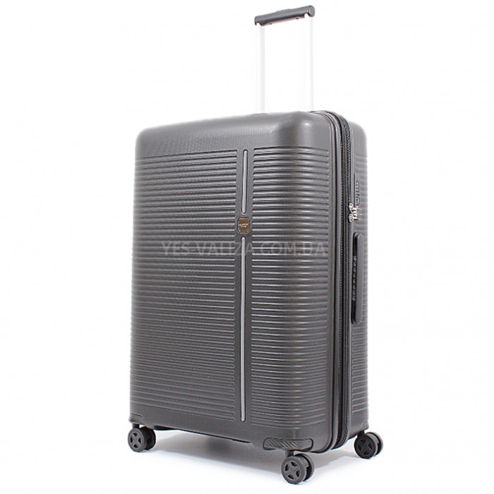 Валіза велика L поліпропілен чорна 78х54х32+5/124л/4.8кг/Airtex 252, фото 1