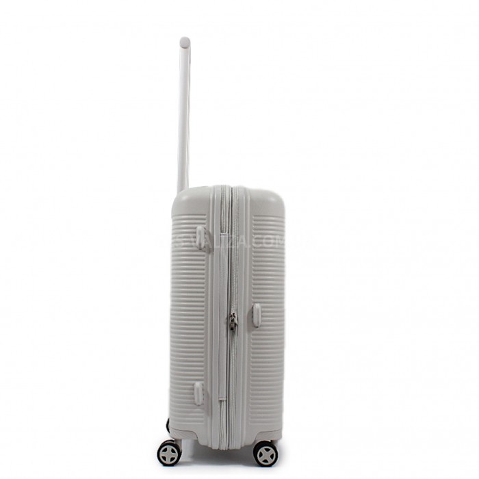 Чемодан средний M полипропилен серый 68х48х27+5/79л/4кг/Airtex 252, фото 4