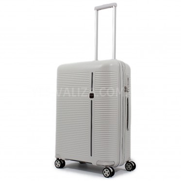 Чемодан средний M полипропилен серый 68х48х27+5/79л/4кг/Airtex 252