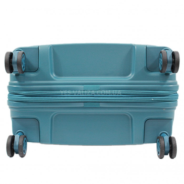 Валіза середня M поліпропілен синя 68х48х27+5/79л/4кг/Airtex 252, фото 7