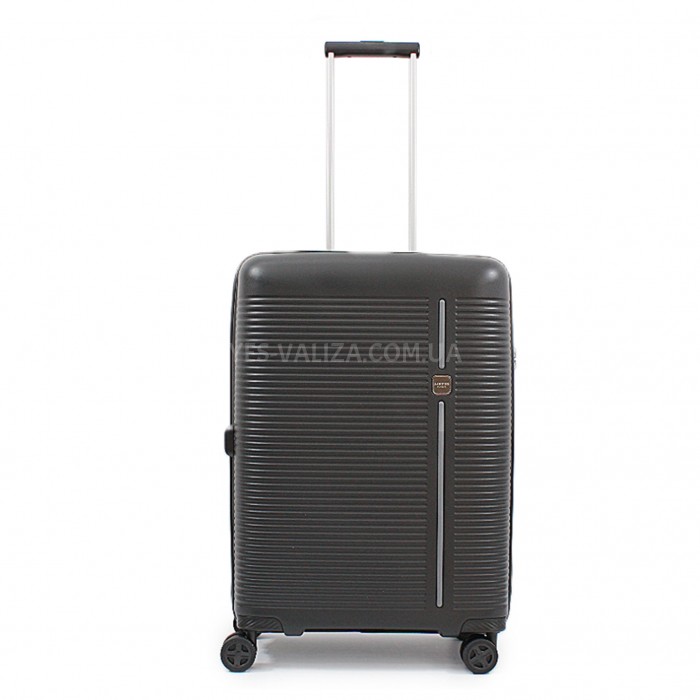 Чемодан средний M полипропилен чёрный 68х48х27+5/79л/4кг/Airtex 252, фото 2